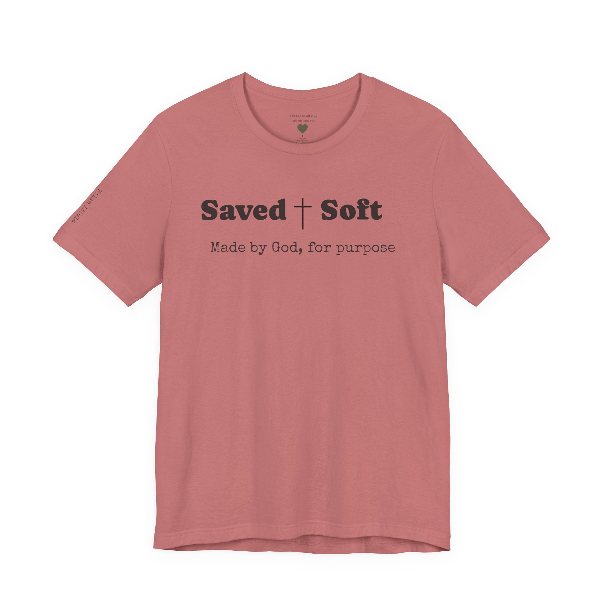 Fearfully & Wonderfully Made Tee – Psalm 139:14 | Christian Faith Shirt. A simple reminder of who you are — created with intention, purpose, and worth