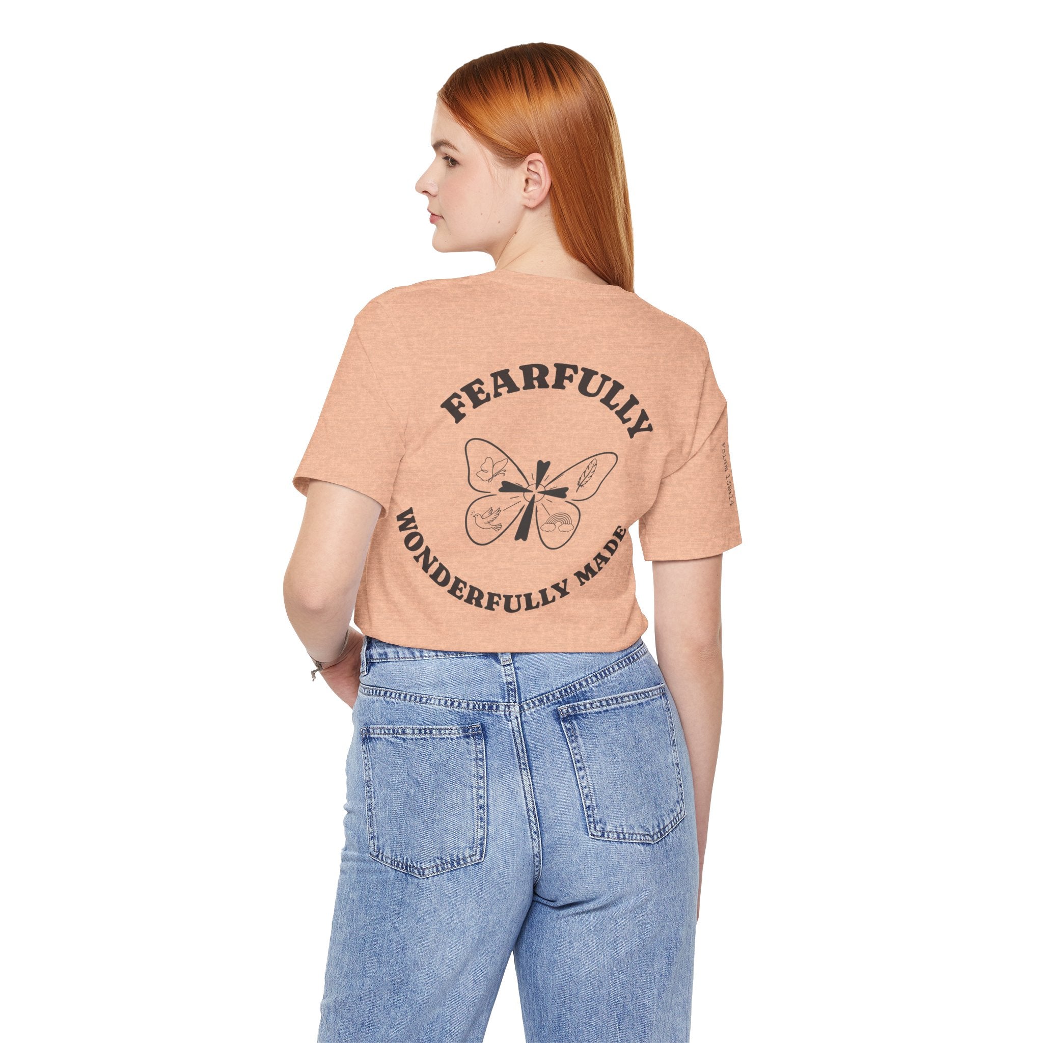 Fearfully & Wonderfully Made Tee – Psalm 139:14 | Christian Faith Shirt. A simple reminder of who you are — created with intention, purpose, and worth