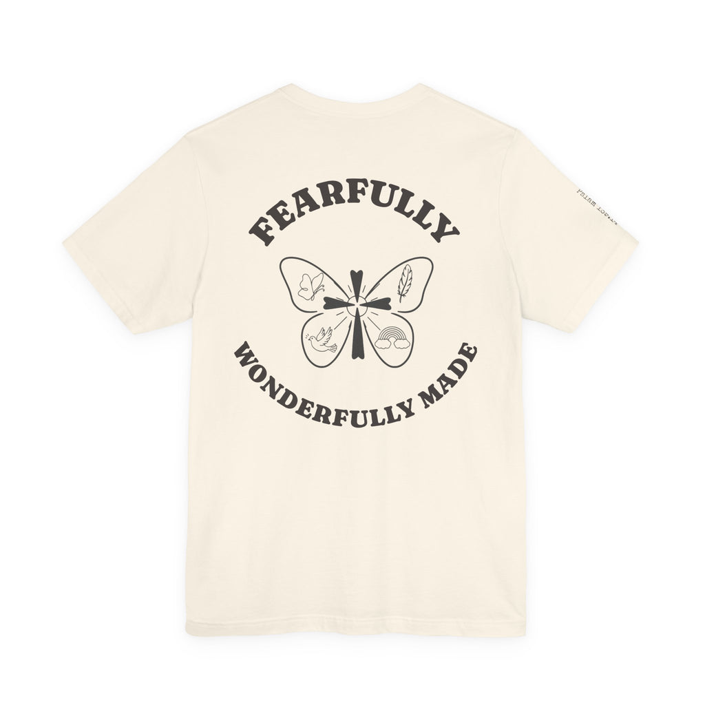 Fearfully & Wonderfully Made Tee – Psalm 139:14 | Christian Faith Shirt. A simple reminder of who you are — created with intention, purpose, and worth