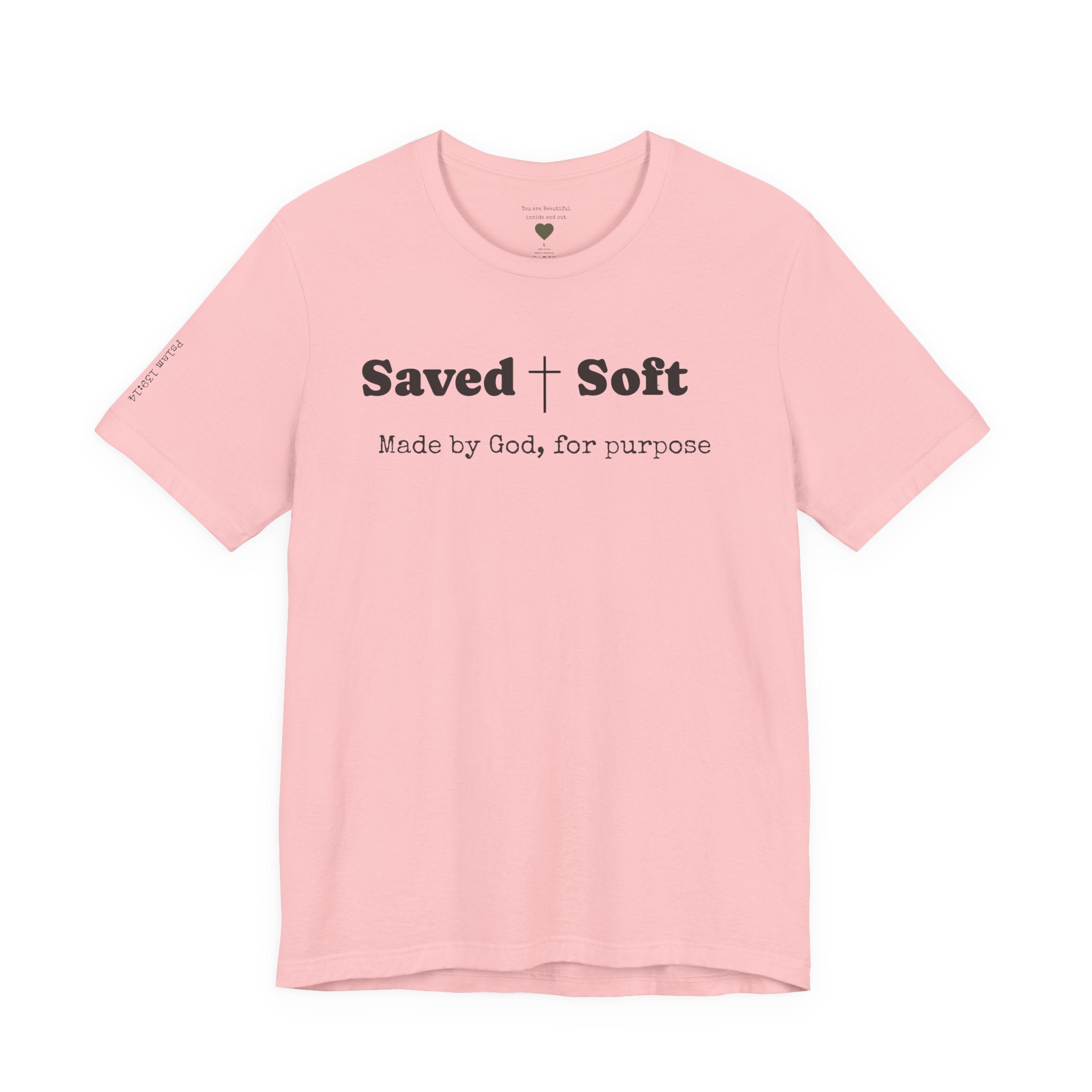 Fearfully & Wonderfully Made Tee – Psalm 139:14 | Christian Faith Shirt. A simple reminder of who you are — created with intention, purpose, and worth