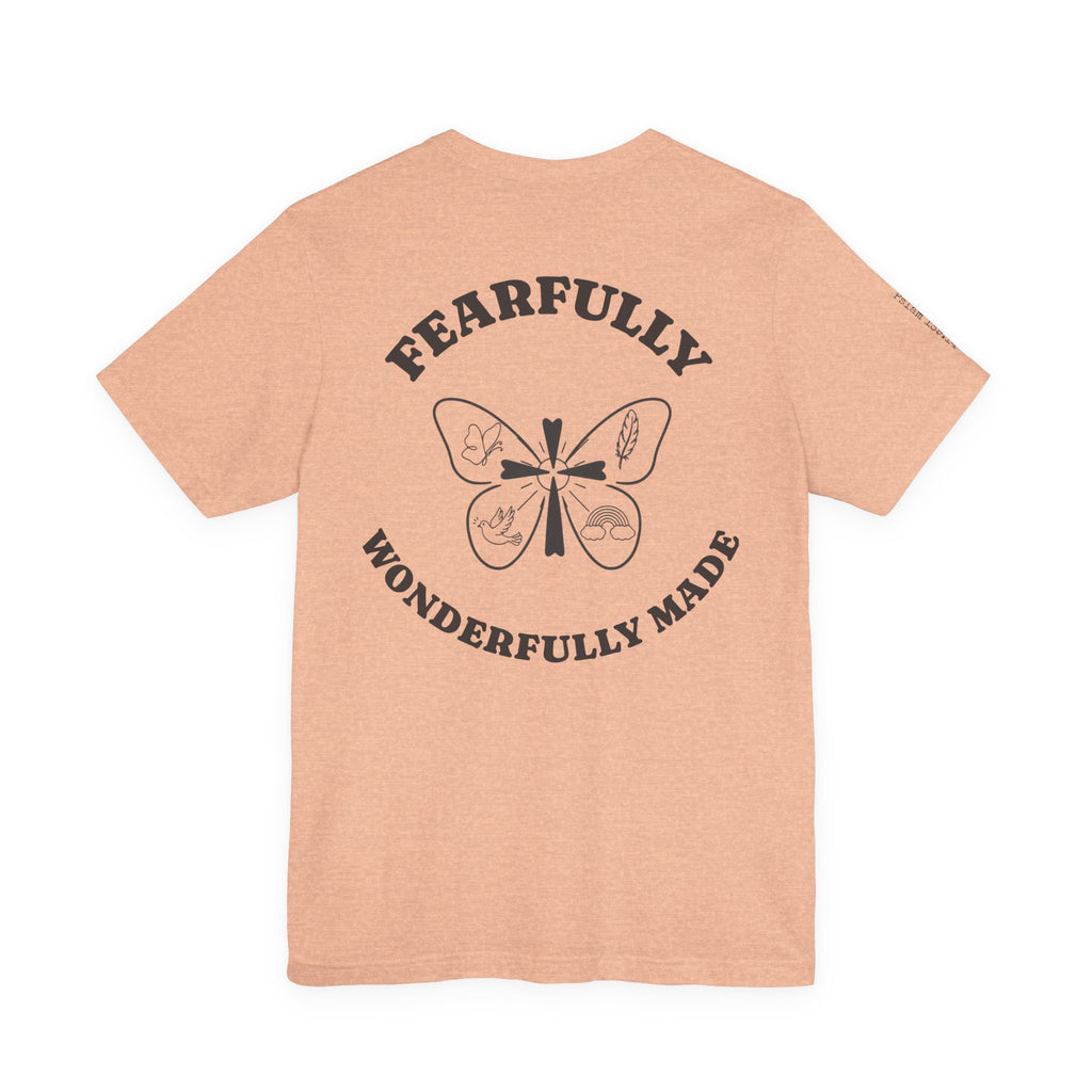 Fearfully & Wonderfully Made Tee – Psalm 139:14 | Christian Faith Shirt. A simple reminder of who you are — created with intention, purpose, and worth