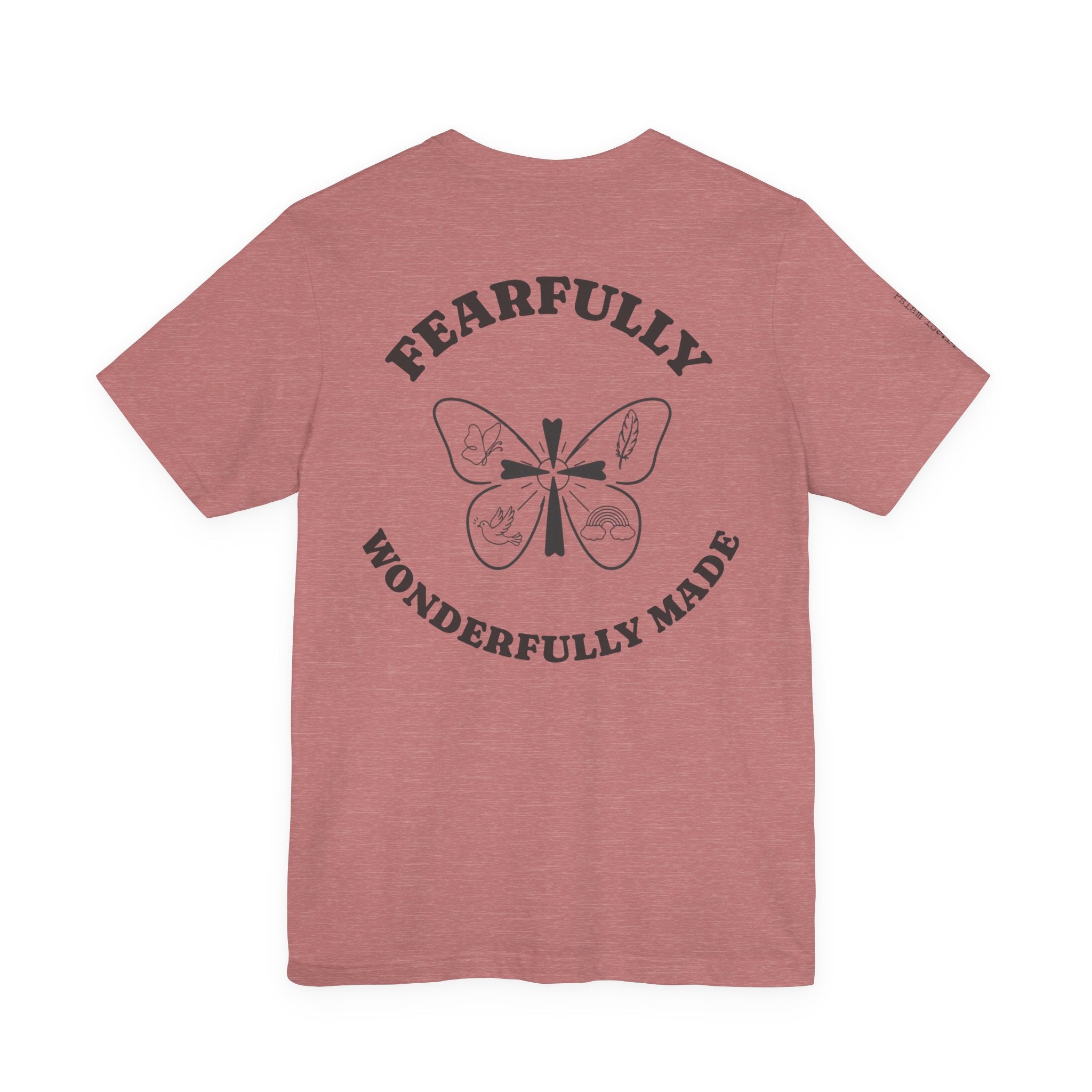 Fearfully & Wonderfully Made Tee – Psalm 139:14 | Christian Faith Shirt. A simple reminder of who you are — created with intention, purpose, and worth