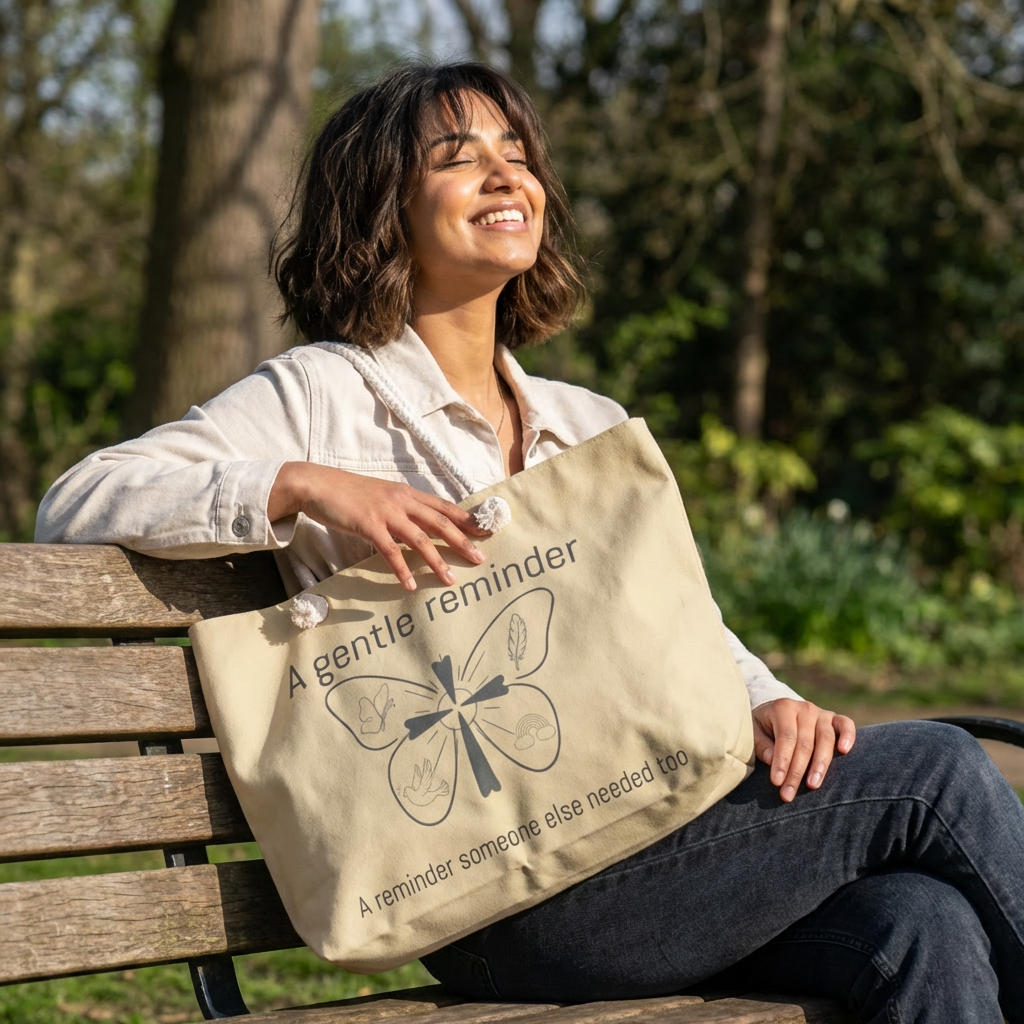 Copy of Weekender Bag — 'A Gentle Reminder' Inspirational Scripture Travel Tote (Colossians 3:12)