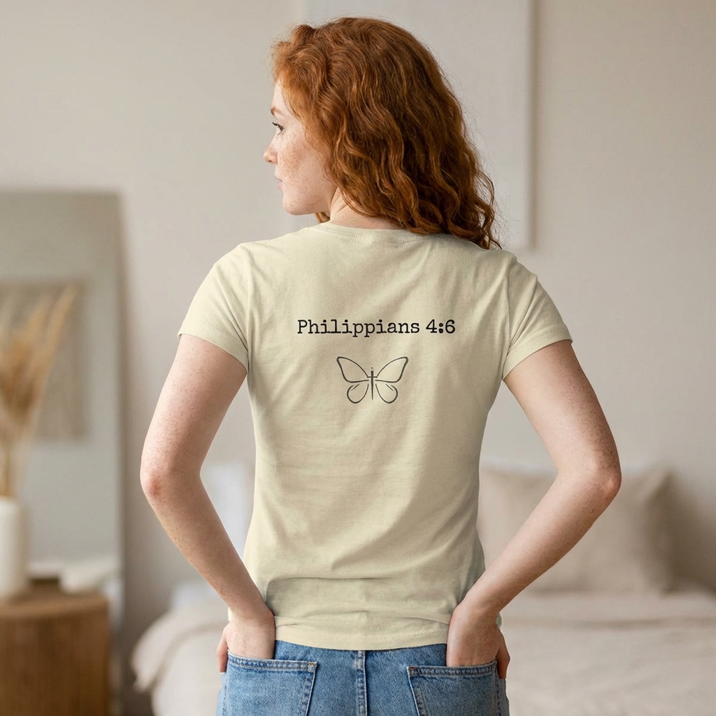 Peace Over Panic Tee – Philippians 4:6 Christian T-Shirt | Faith-Based Apparel