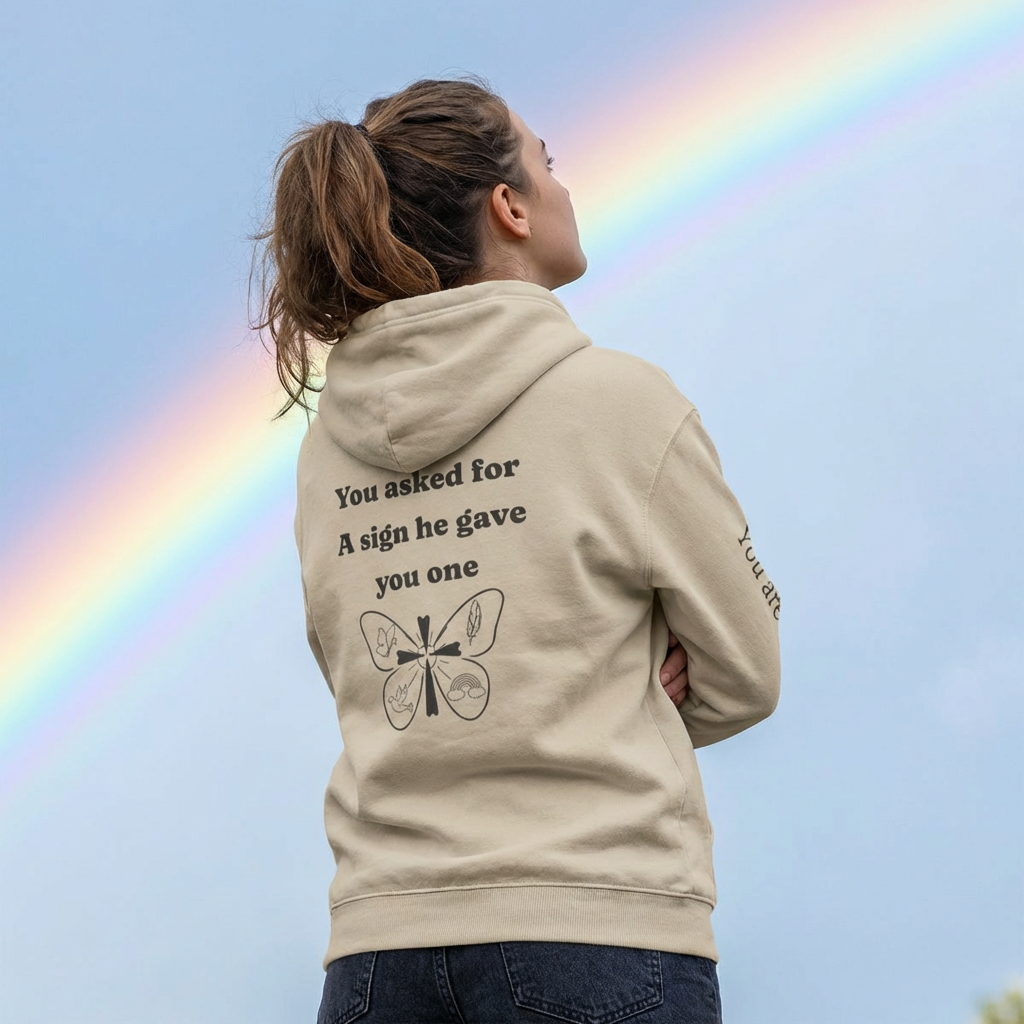 Signs from Heaven Butterfly Hoodie – Memorial Comfort Pullover -A reminder that you’re not alone— even when you’re searching for answers.