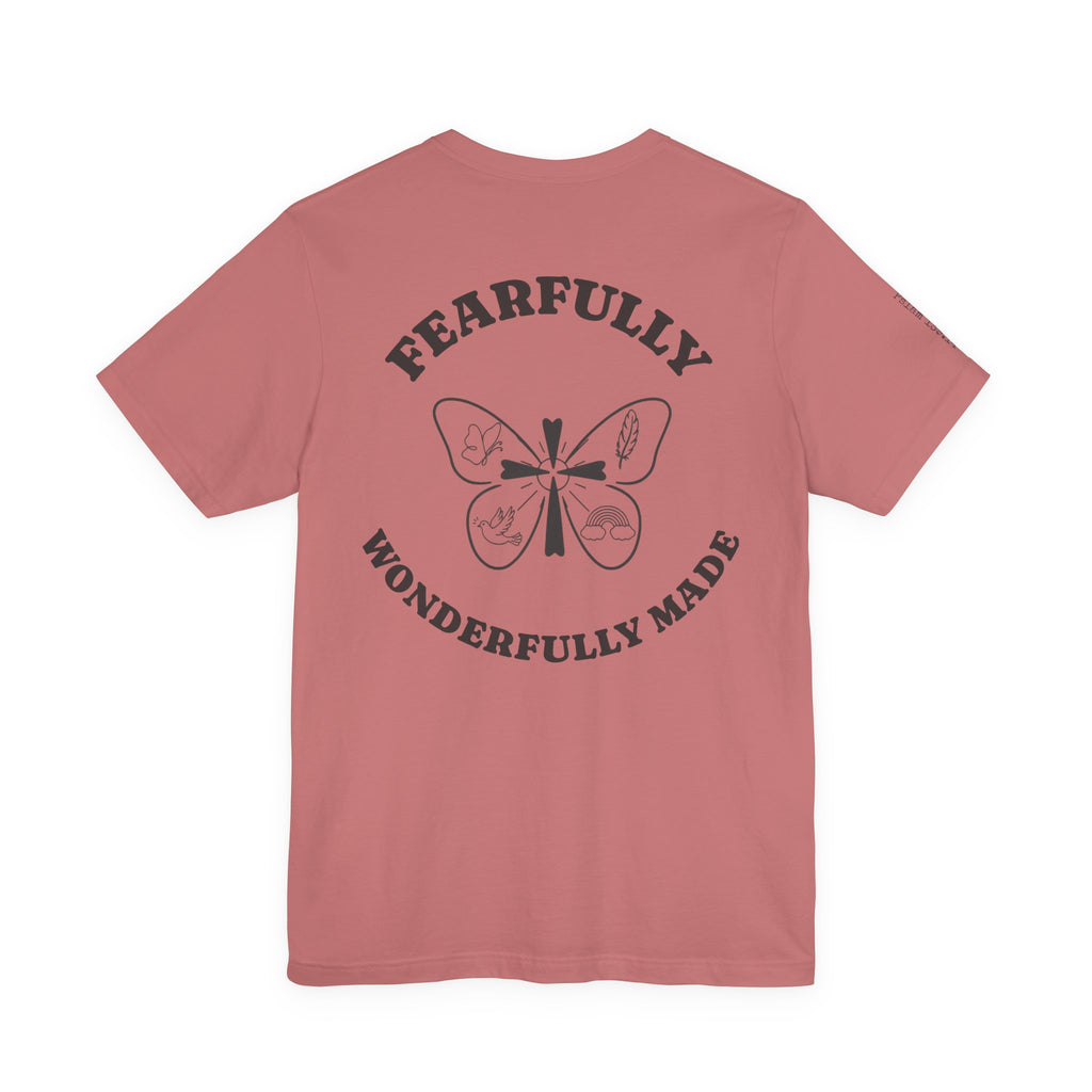 Fearfully & Wonderfully Made Tee – Psalm 139:14 | Christian Faith Shirt. A simple reminder of who you are — created with intention, purpose, and worth