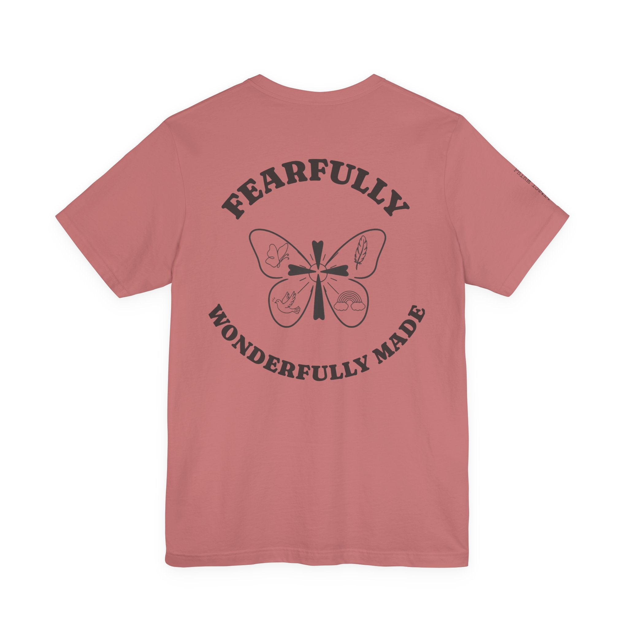 Fearfully & Wonderfully Made Tee – Psalm 139:14 | Christian Faith Shirt. A simple reminder of who you are — created with intention, purpose, and worth