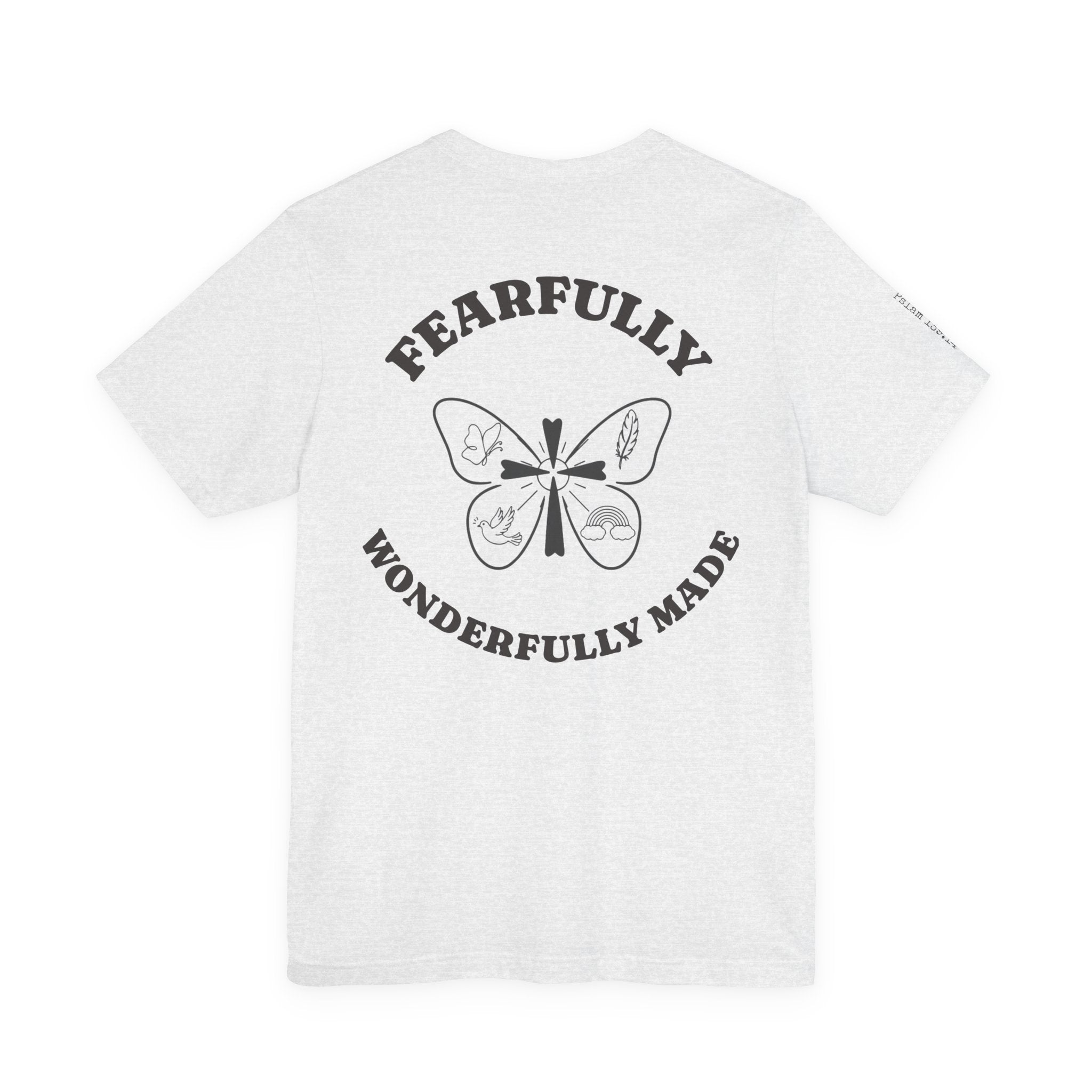 Fearfully & Wonderfully Made Tee – Psalm 139:14 | Christian Faith Shirt. A simple reminder of who you are — created with intention, purpose, and worth