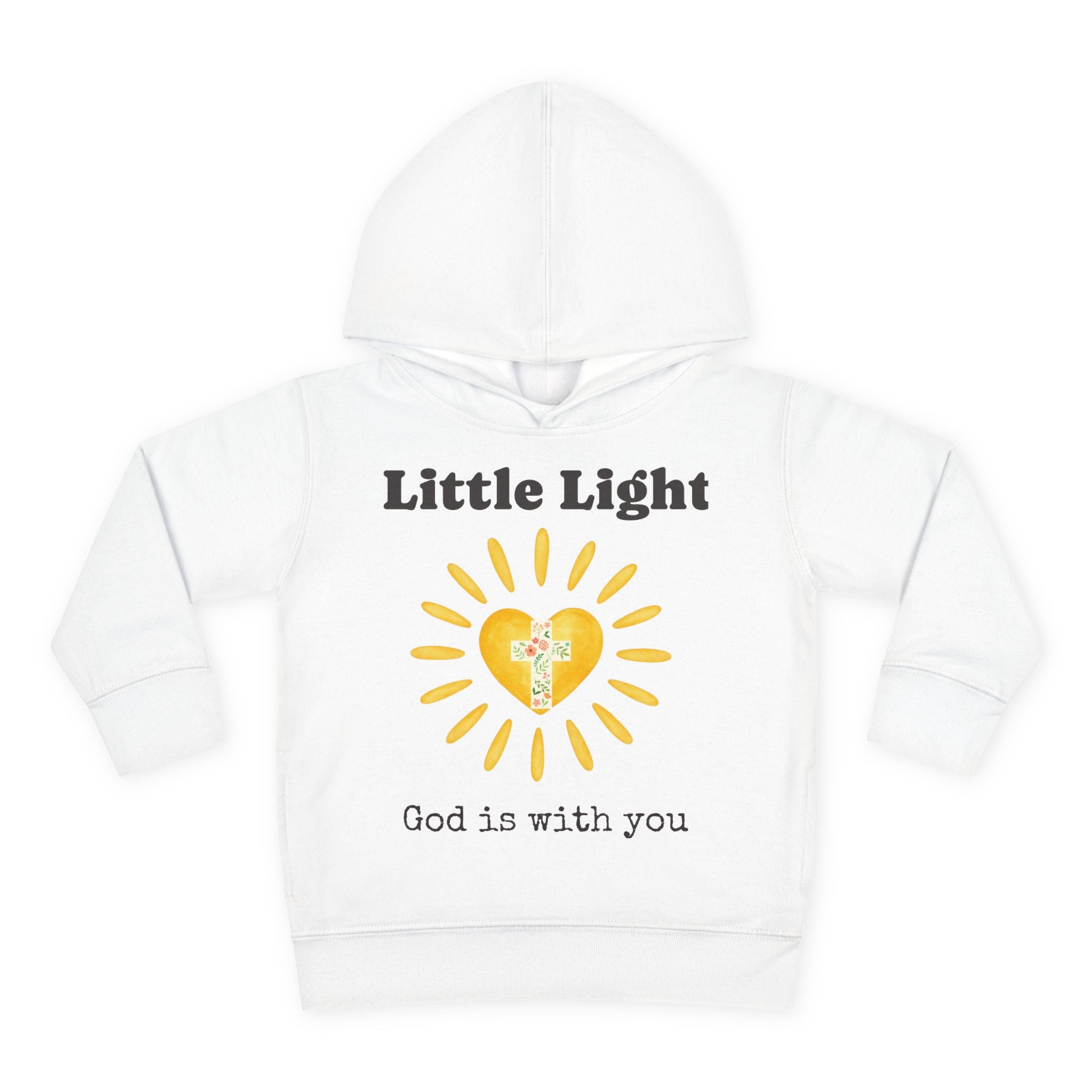 Little Light Toddler Hoodie- A soft reminder for the little lights in your life 🤍  Designed to reflect comfort, protection, and the quiet truth that they are never alone.