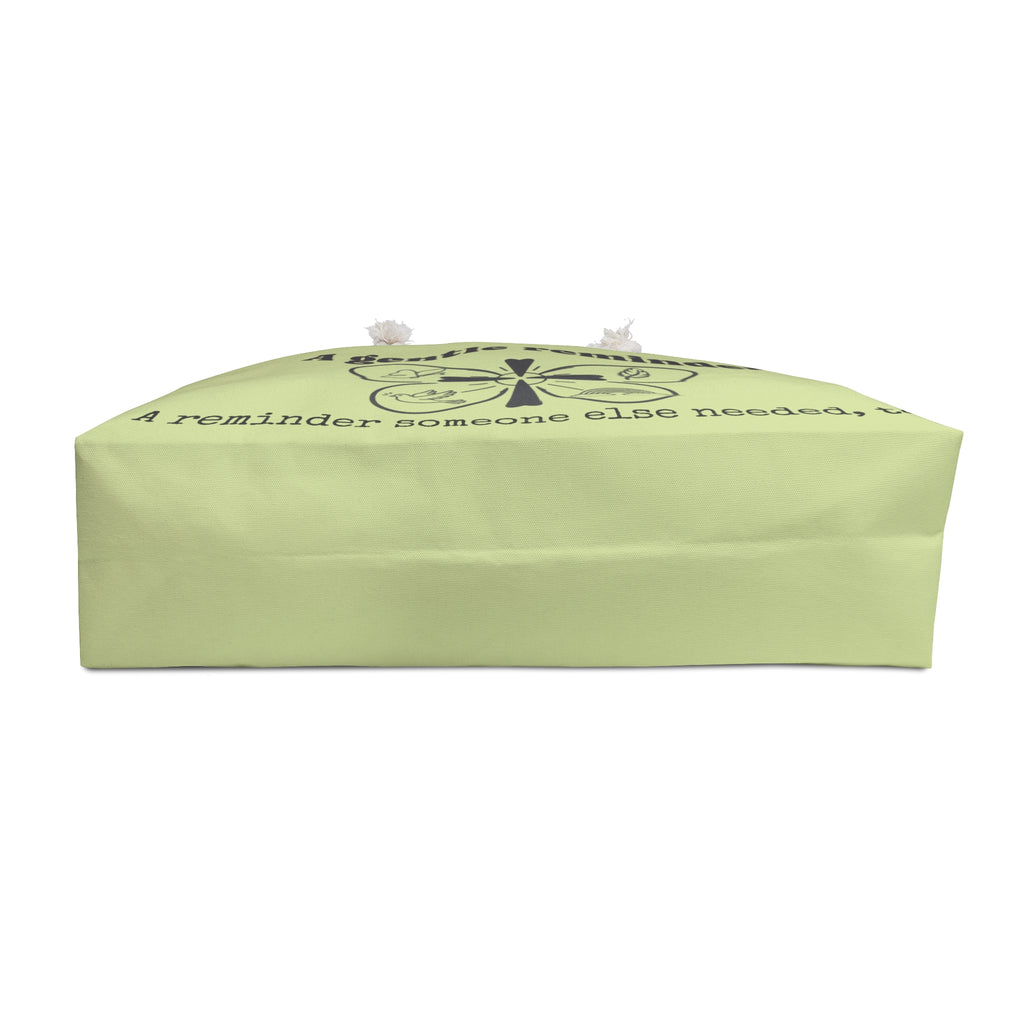 Weekender Bag — 'A Gentle Reminder' Inspirational Scripture Travel Tote (Colossians 3:12)