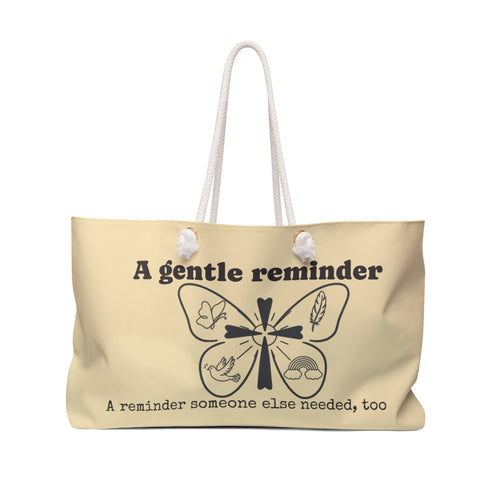 Copy of Weekender Bag — 'A Gentle Reminder' Inspirational Scripture Travel Tote (Colossians 3:12)