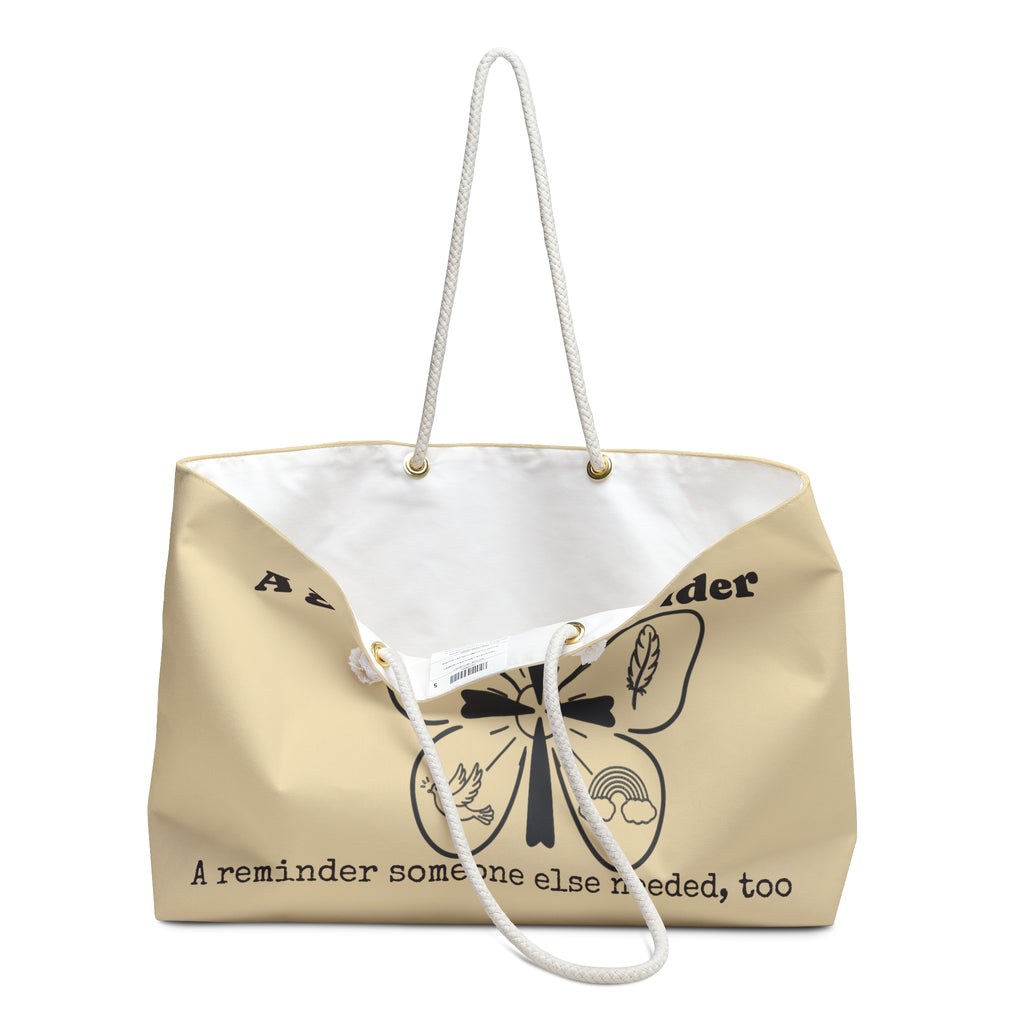 Copy of Weekender Bag — 'A Gentle Reminder' Inspirational Scripture Travel Tote (Colossians 3:12)