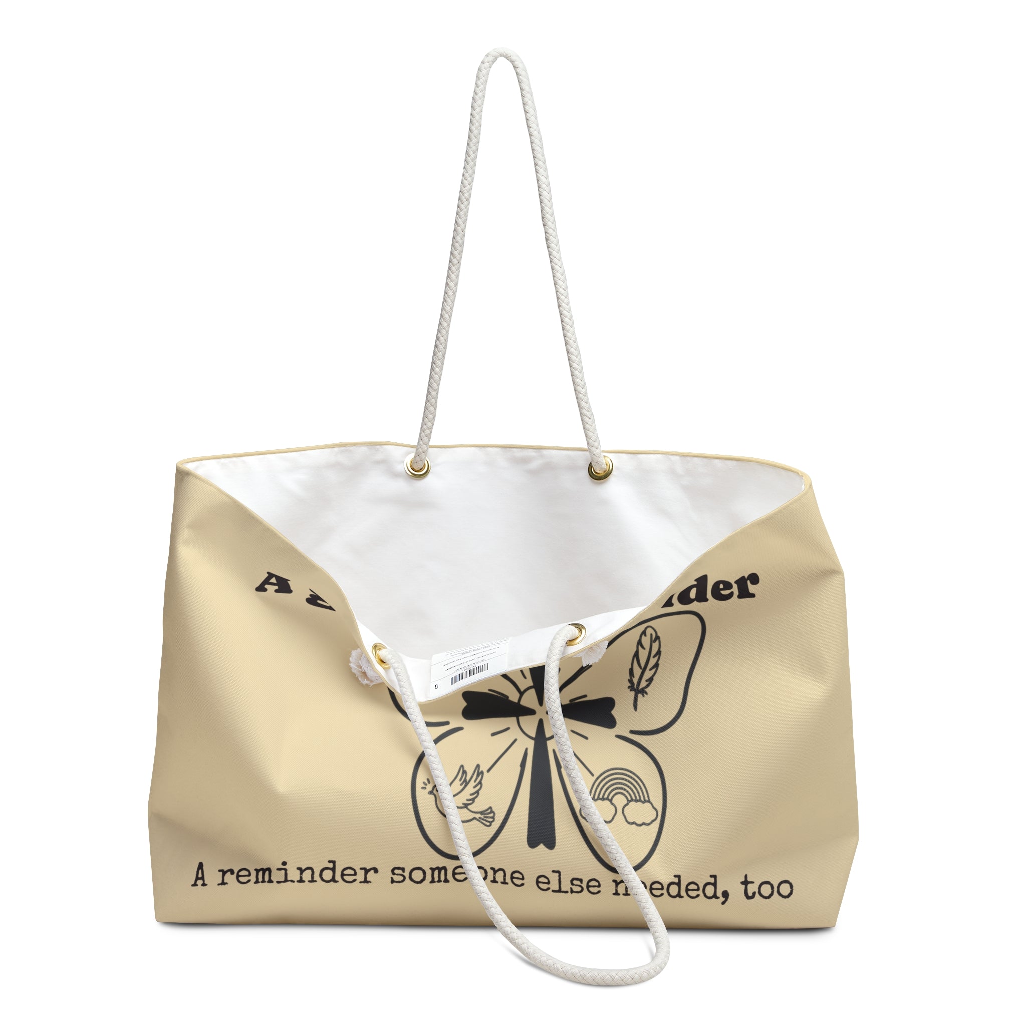 Copy of Weekender Bag — 'A Gentle Reminder' Inspirational Scripture Travel Tote (Colossians 3:12)